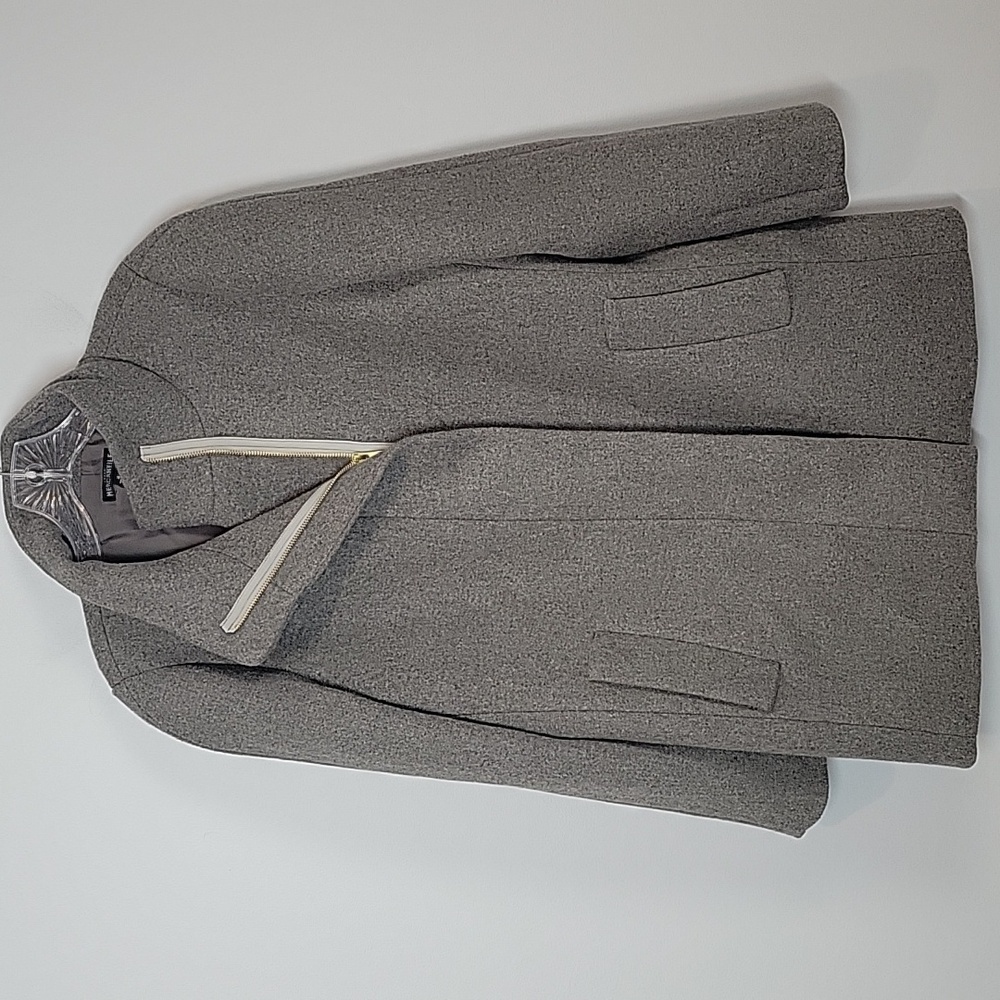 J. Crew Mercantile Gray Wool City Coat J6140